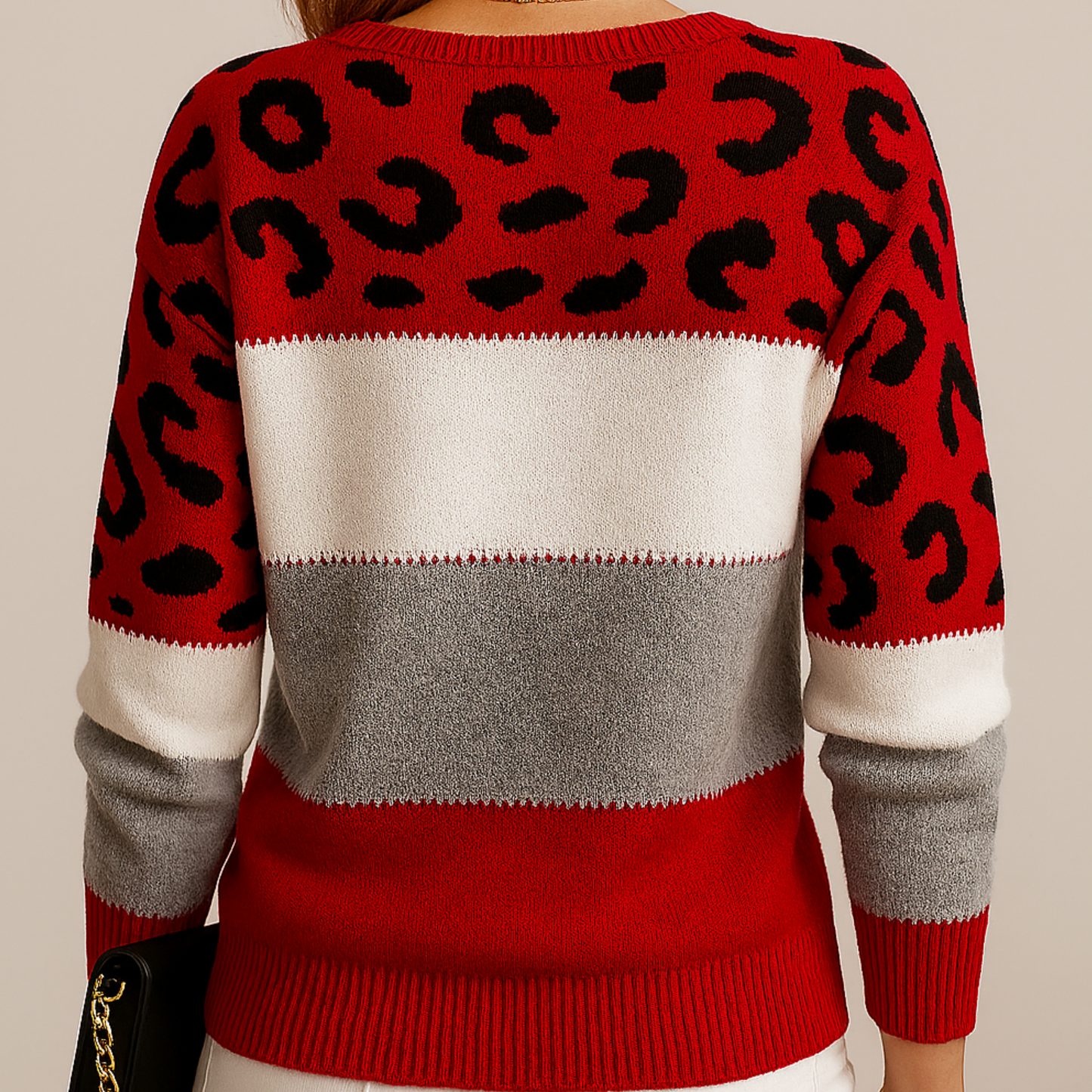 Pascaline | Leopard Print Casual Jumper