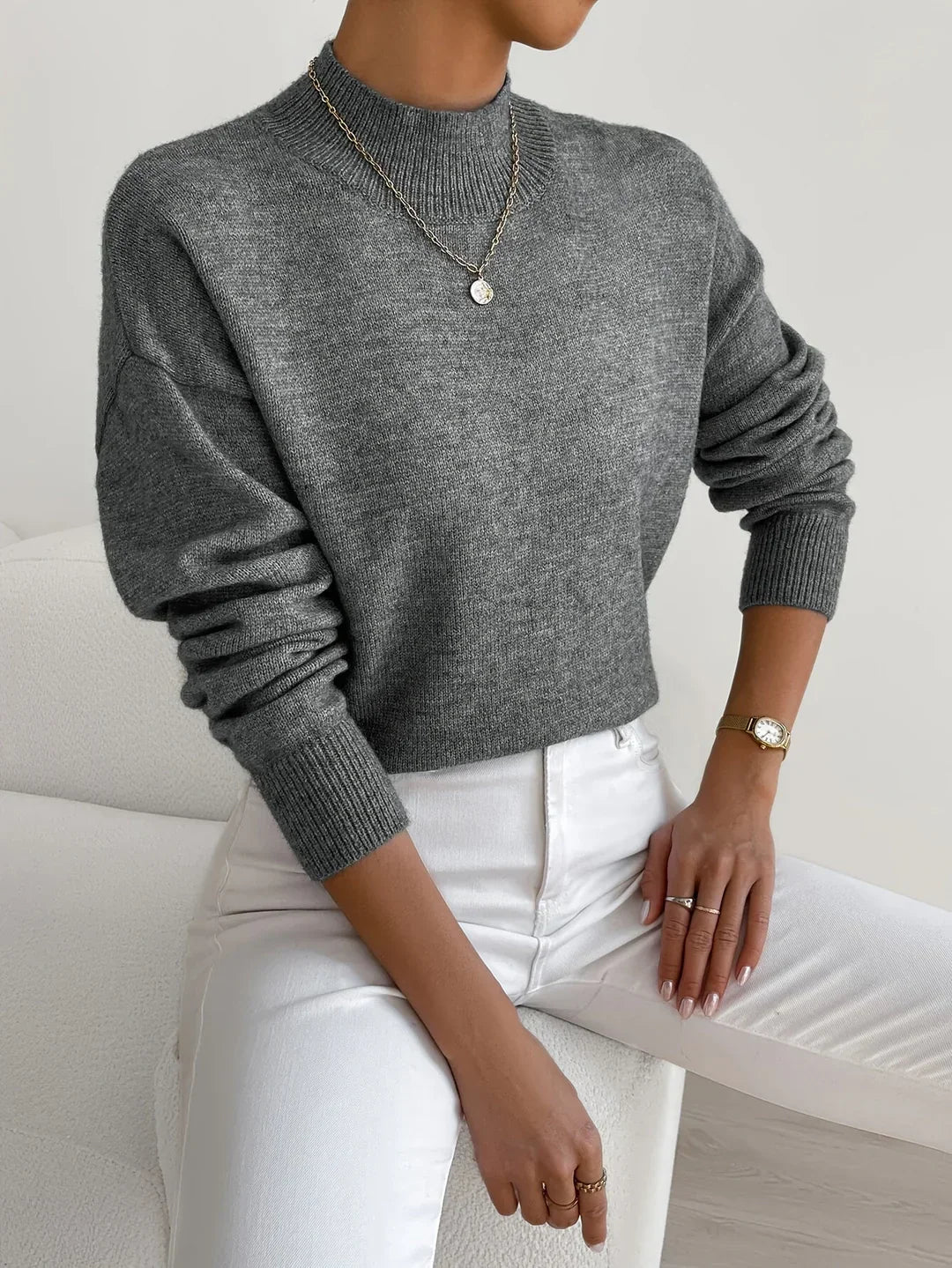 Marilena | Elegant Roll Neck Jumper