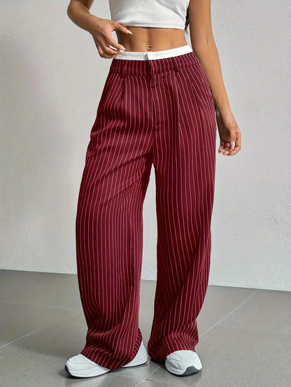 Lauren™ | Striped high-waisted trousers