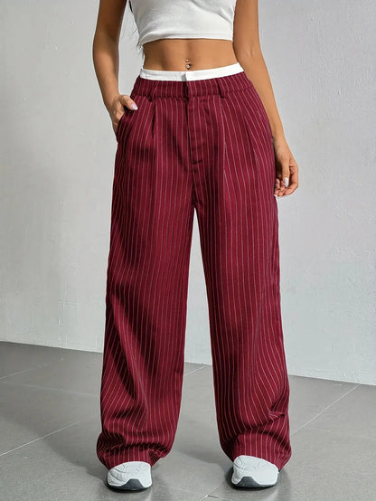 Lauren™ | Striped high-waisted trousers