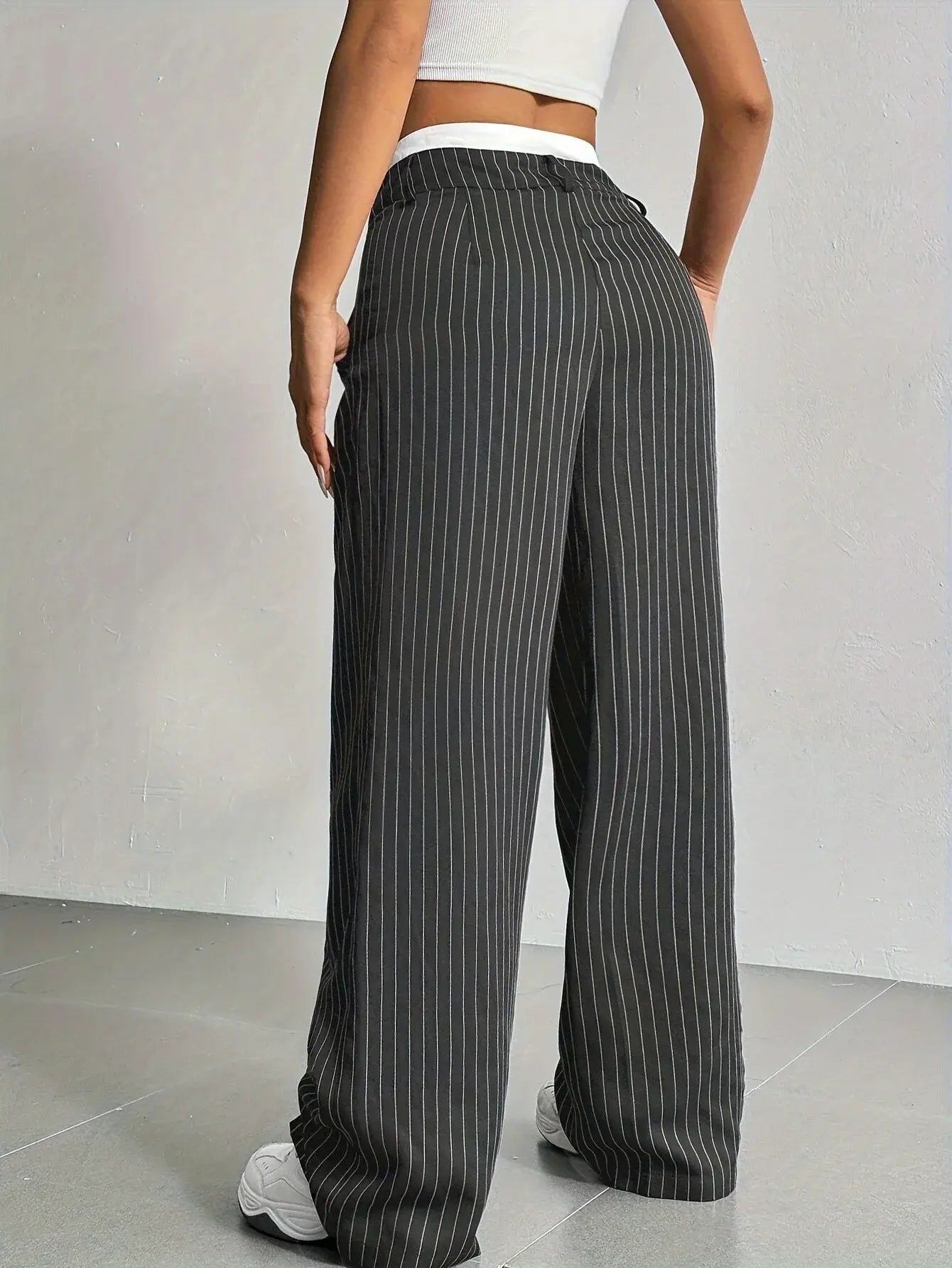 Lauren™ | Striped high-waisted trousers