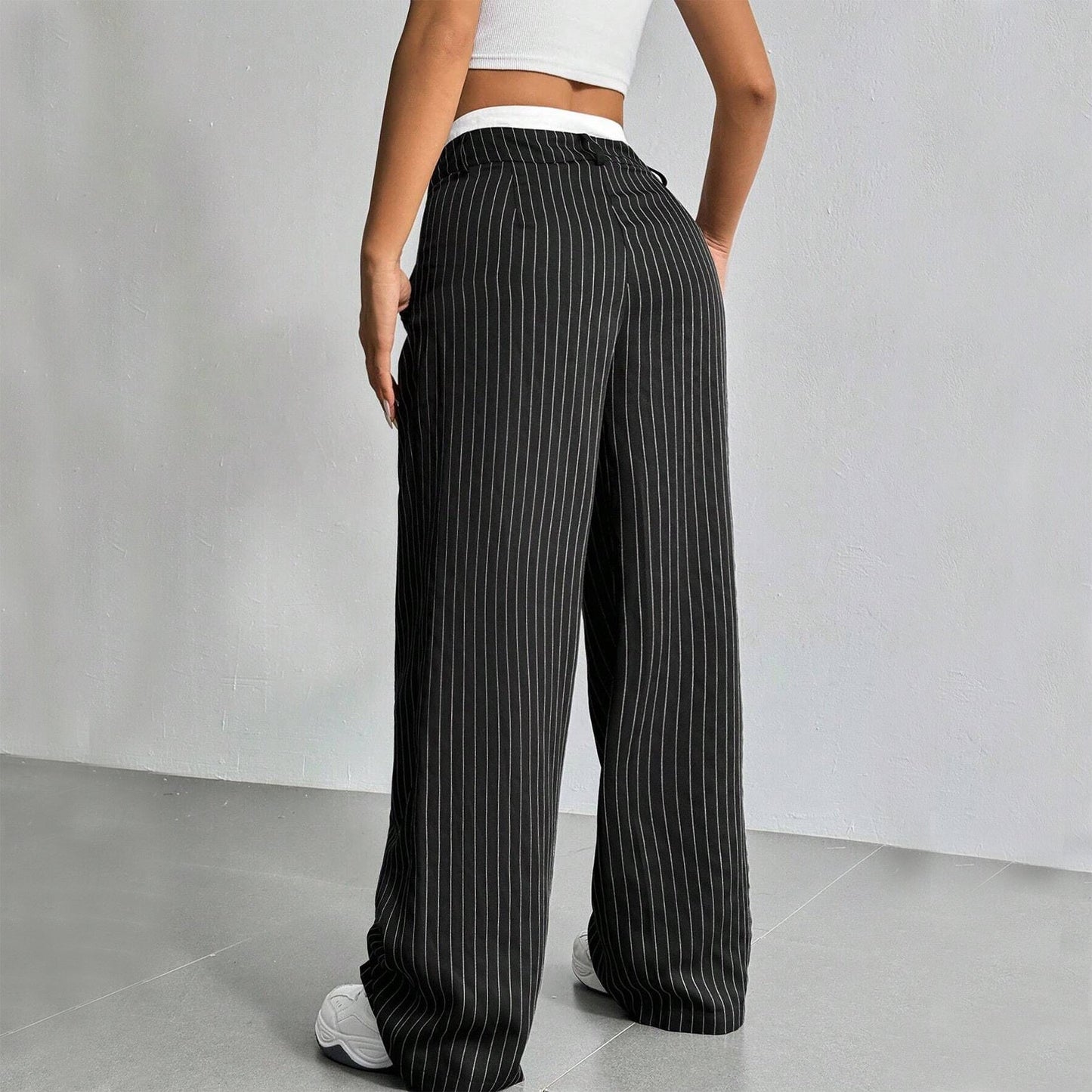 Lauren™ | Striped high-waisted trousers