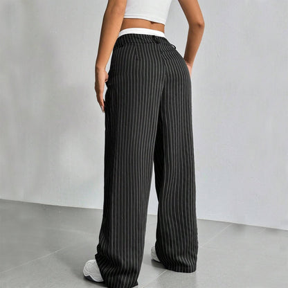 Lauren™ | Striped high-waisted trousers