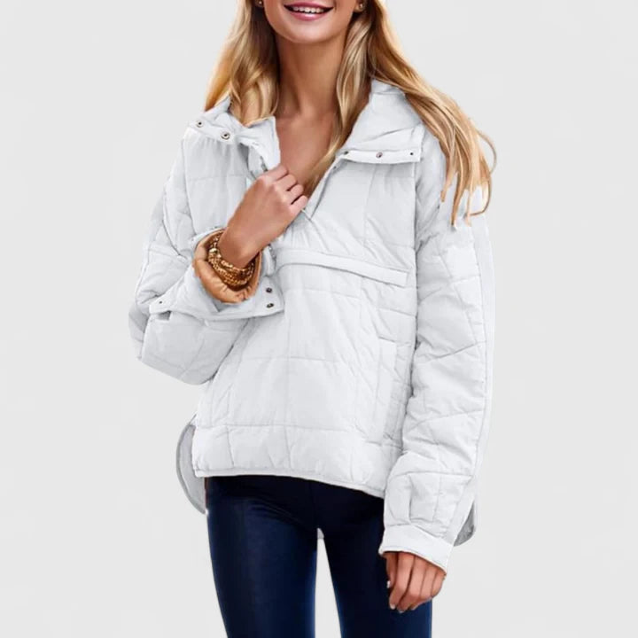 Olivia - Oversized Hooded Pullover Jacket