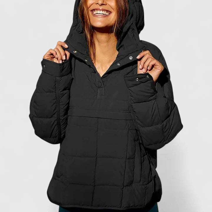 Olivia - Oversized Hooded Pullover Jacket