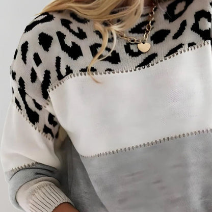 Pascaline | Leopard Print Casual Jumper