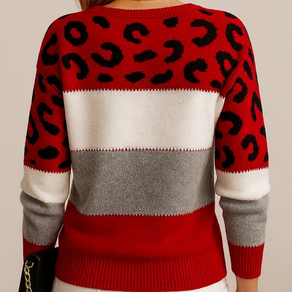 Pascaline | Leopard Print Casual Jumper