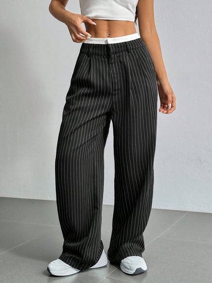 Lauren™ | Striped high-waisted trousers