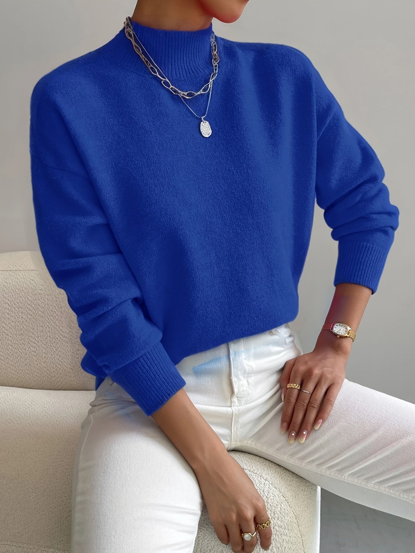 Marilena | Elegant Roll Neck Jumper