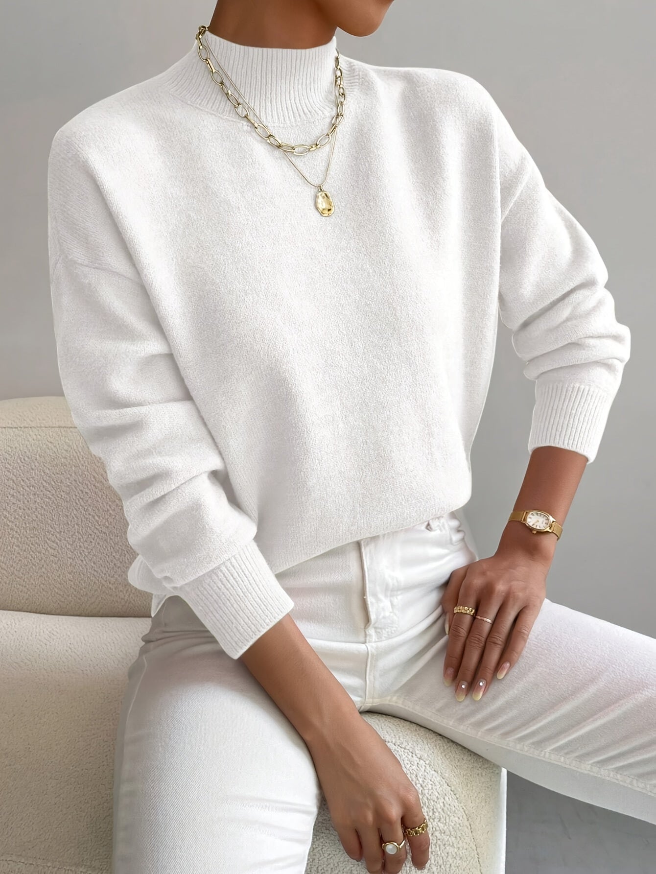 Marilena | Elegant Roll Neck Jumper