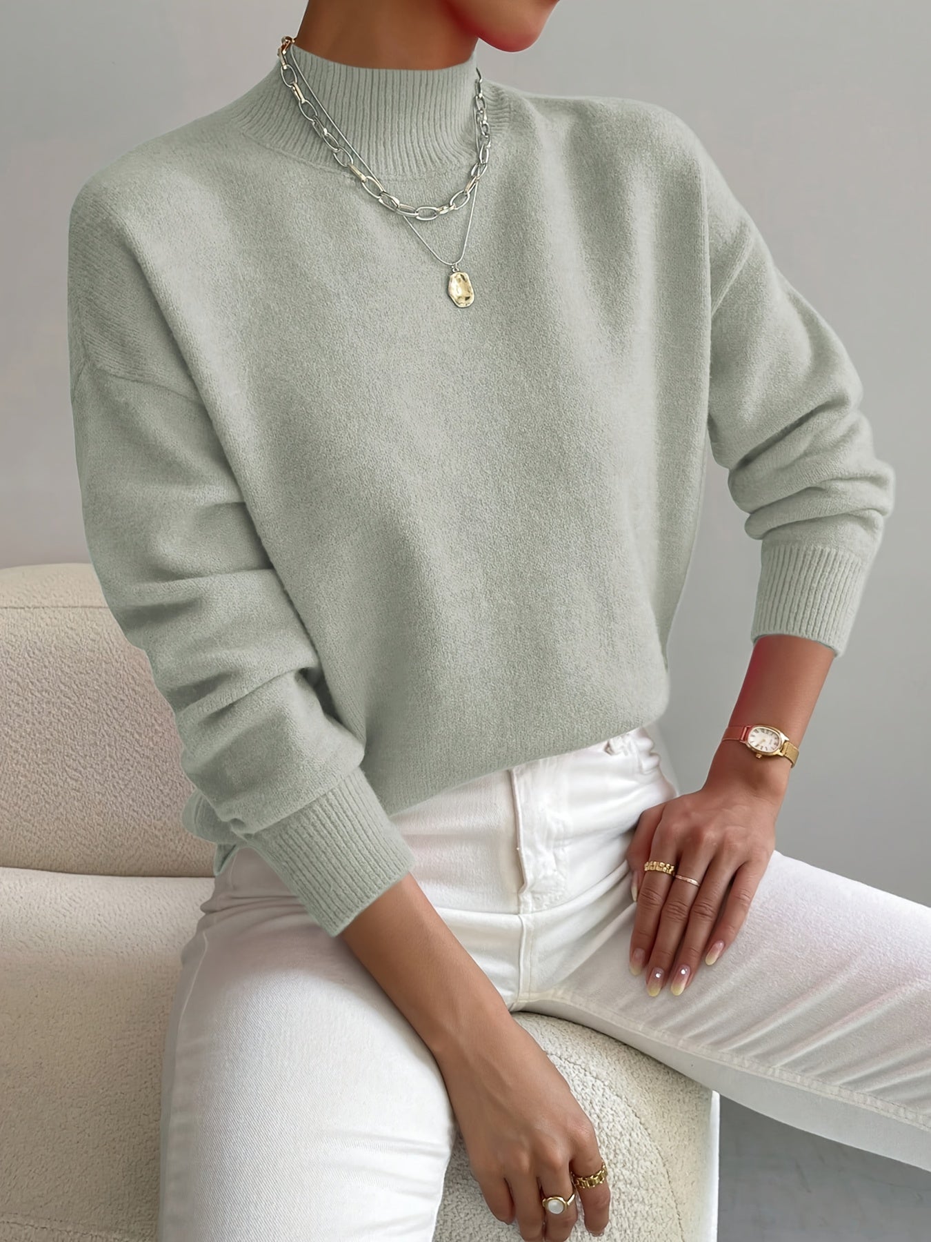 Marilena | Elegant Roll Neck Jumper