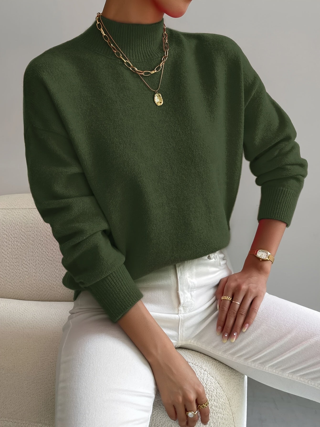 Marilena | Elegant Roll Neck Jumper